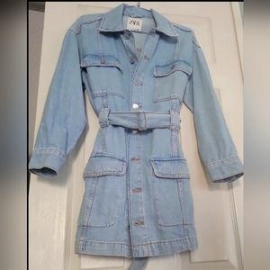 Dress Denim dress front packets